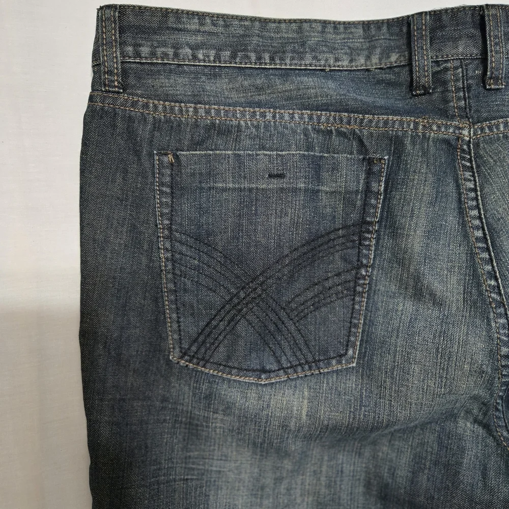 MENS Kenneth Cole Reaction Black Straight Jeans Classic Style